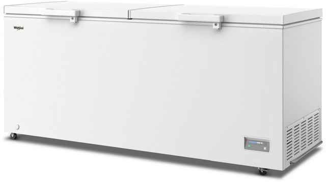 Whirlpool® 75" 22 Cu. Ft. White Chest Freezer with 4 Storage Baskets-3