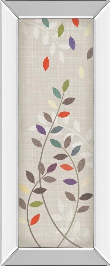 Classy Art Leaflets Il by Tandi Venter Mirror Framed Wall Art-0