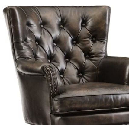 Hooker® Furniture EC Theodore Natchez Brown/Poetic License Tobacco Swivel Tilt Executive Chair-1