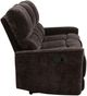 Coaster® Navarro Dark Brown Chenille Upholstered Manual Reclining Sofa-2