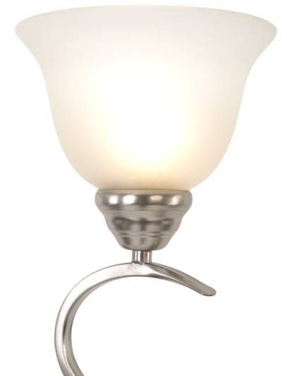 YHD Ribbon Falls Satin Nickel 3-Light Chandelier-2