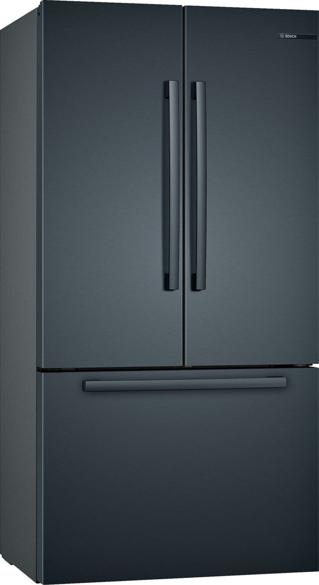 Bosch 800 Series 21.0 Cu. Ft. Black Stainless Steel Counter Depth French Door Refrigerator-1