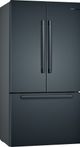Bosch 800 Series 21.0 Cu. Ft. Black Stainless Steel Built In French Door Refrigerator-1