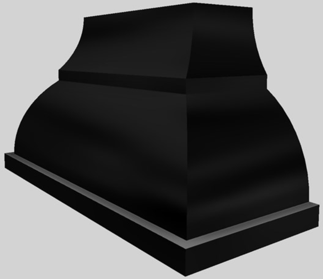 Vent-A-Hood® Designer Series 54" Black Wall Mounted Range Hood-1