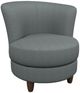 Best® Home Furnishings Customizable Palmona Swivel Barrel Chair with Dark Walnut Legs-0