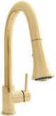 ZLINE Autograph Edition Edison Polished Gold Pull Down Single Handle Kitchen Faucet-0
