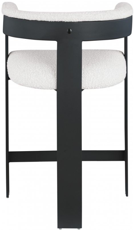 Meridian Furniture Romeo Cream Boucle Counter Stool-1