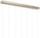 Currey & Company Posh Silver/White 7-Light Linear Multi-Drop Pendant-4