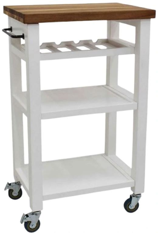 Steve Silver Co. Belden White Kitchen Cart-2