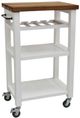 Steve Silver Co. Belden White Kitchen Cart-0