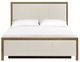 Whittier Wood® Furniture Bailey Nutmeg King Upholstered Storage Panel Bed-4