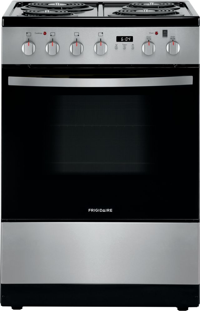 Frigidaire® 24" Stainless Steel Freestanding Electric Range-0