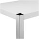Moe's Home Collection Riva White Counter Height Table with Stainless Steel Base -2