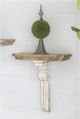A & B Home Vamont Antique White/Beige Wall Shelf-4