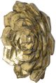 A & B Home Gold Succulent Glamorous Wall Plaque-1