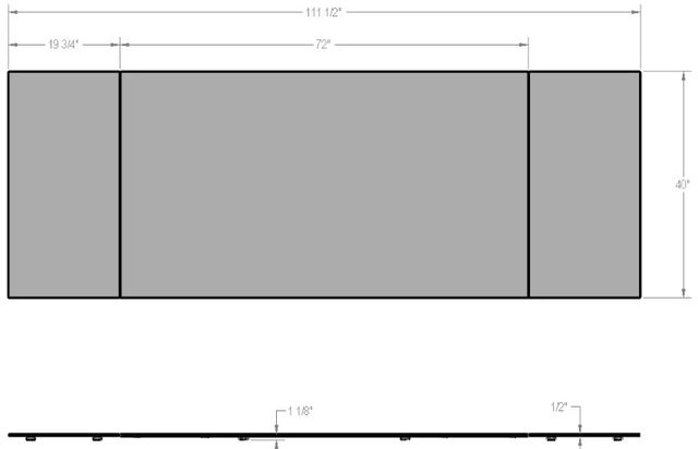 Amisco Customizable Amos 112" Rectangular Dining Table-3