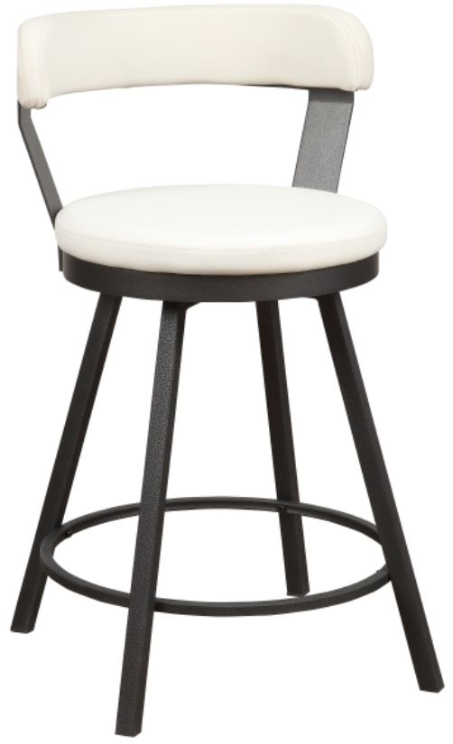 Homelegance® Appert Dark Gray/White Swivel Counter Height Chair-0
