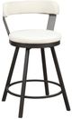 Homelegance® Appert Dark Gray/White Swivel Counter Height Chair-0