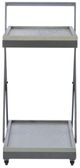 Powell® Ember Pebble Gray Bar Cart-4