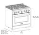 ZLINE Autograph Edition 36" Stainless Steel Pro Style Gas Range-2