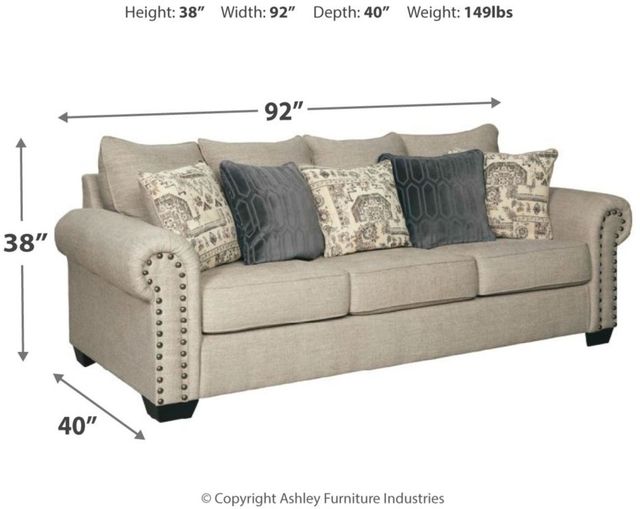 Signature Design by Ashley® Zarina Jute Sofa-2