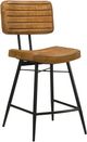 Coaster® Partridge 2-Piece Black/Camel Leather Counter Stool-3