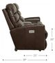 La-Z-Boy® Liam Twilight Power Wall Reclining Loveseat with Console and Headrest-5