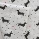 Olliix by True North by Sleep Philosophy Black Dogs Queen Cozy 100% Cotton Flannel Printed Sheet Set-2