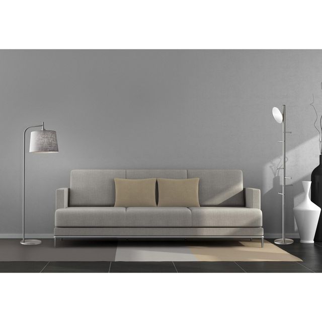 Adesso® Blake Brushed Steel Floor Lamp-1