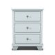 Boulder Creek Furniture Portland Blue 3-Drawer Wide Nightstand-1