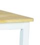 John Thomas Furniture® Dining Essentials Natural Square Table with White Base-1