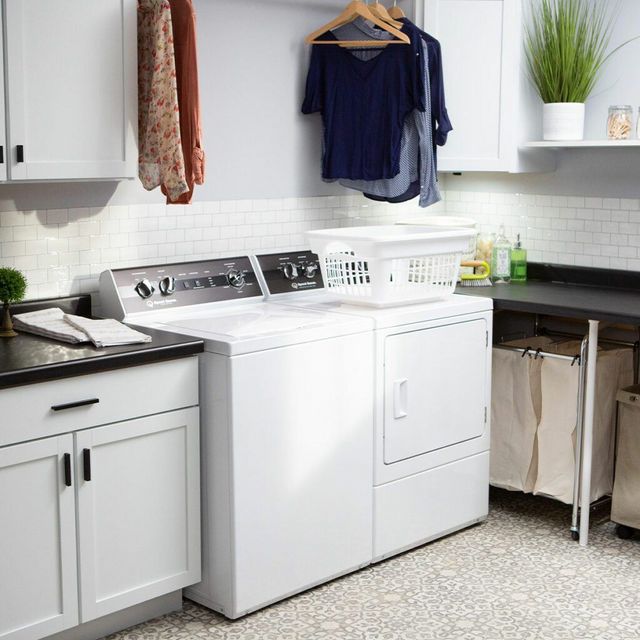 Speed Queen® DR5 7.0 Cu. Ft. White Front Load Electric Dryer-5