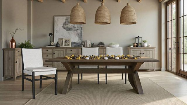 Nest Home Collections Lola Black Wash/Cream Dining Chair-1