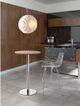 Zuo® Bergen Walnut Bar Table with Chrome Base-3