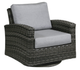 Ratana Portfino  Fossil Grey Resin Swivel Gliding Club Chair-0