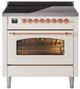 Ilve® Nostalgie II Series 36" Antique White Pro Style Induction Range-0