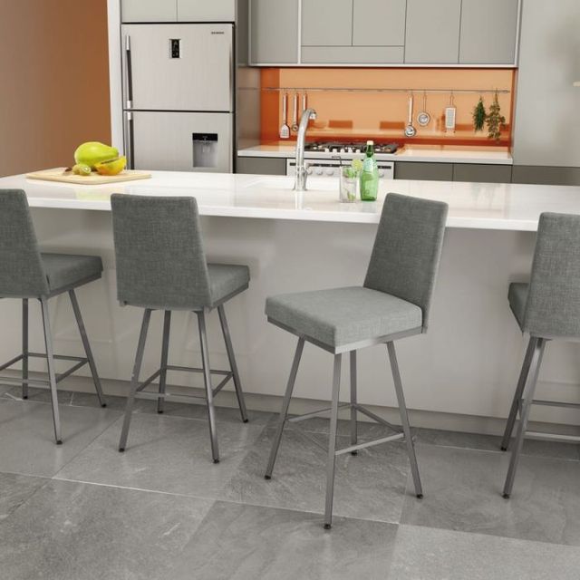 Amisco Customizable Linea Swivel Bar Stool-1