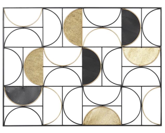 Deco Marche Geometric Half Moon Wall Art-0