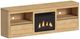 Elements International Rosalie Natural 82" TV Console with Fireplace Insert-0