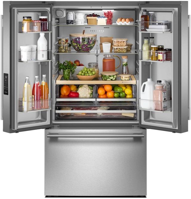 KitchenAid® 36" 31 Cu. Ft PrintShield® Stainless Steel French Door Refrigerator with Internal Water Dispenser-1