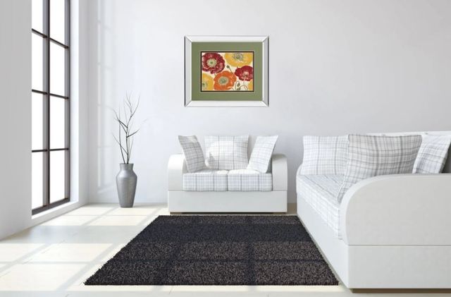 Classy Art A Poppy’s Touch I Spice by Daphne Brissonnet Mirror Framed Wall Art-2