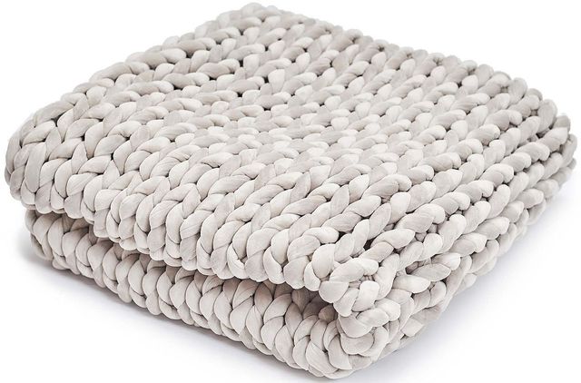 Hush Knit Grey Weighted Blanket-0