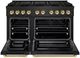 ZLINE Paramount Series Autograph Edition 48" Black Stainless Steel Pro Style Gas Range with Polished Gold Accents -1