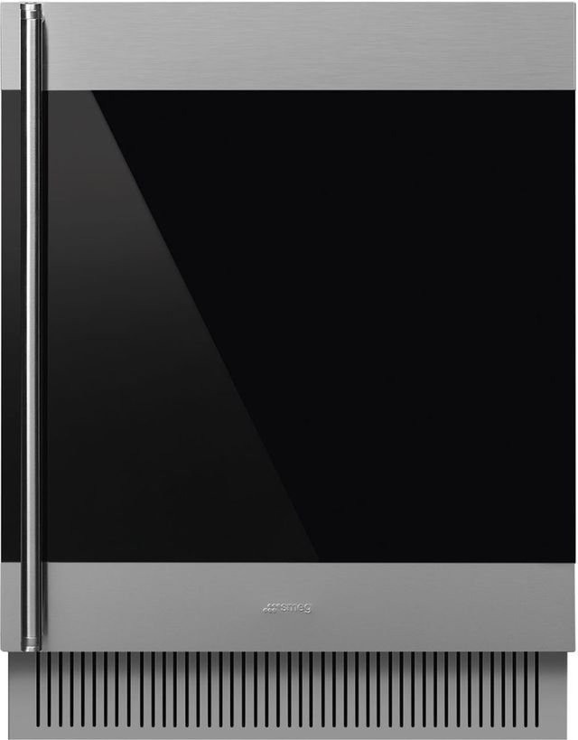 Smeg Classic 24" 4 Cu. Ft. Fingerprint Proof Stainless Steel Built-In Wine Cooler-0