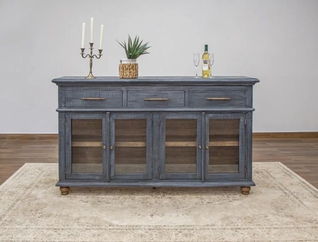 International Furniture Direct Vintage Blue Console-1