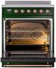 Ilve® Nostalgie II Series 30" Emerald Green Pro Style Induction Range-2