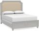 Bassett® Furniture Ventura Chalk Slate Upholstered Queen Panel Bed-1