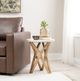 Coast2Coast Home™ Almeda White Accent Table with Natural Base-1