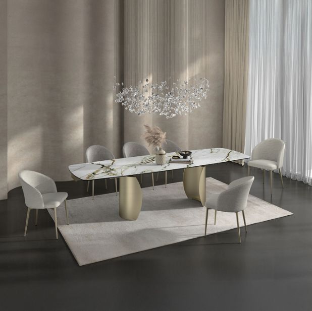 ACME Furniture Cora 2-Piece Champagne/White Upholstered Dining Side Chair Set-1