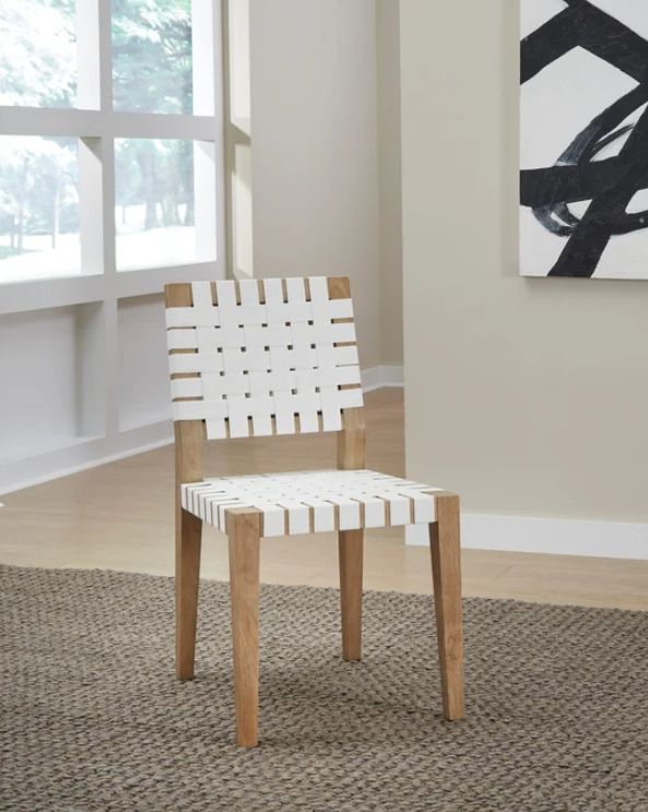 Modus Furniture One Bisque/White Dining Side Chair-1